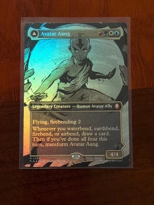 Avatar Aang   Aang, Master of Elements - Foil - Borderless Avatar MTG - Image 1 of 2