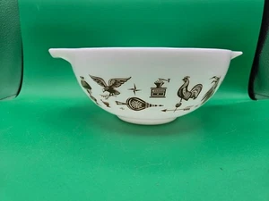 Vintage PYREX 'EARLY AMERICAN' 2.5 Quart  Nesting Mixing Bowl #443 - Picture 1 of 4