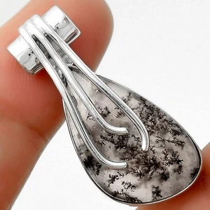 Amatista Natural Salvia Ágata - Nevada 925 Plata Esterlina Colgante Joyería P-1675 - Imagen 1 de 5