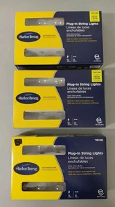 3 Packs of Harbor Breeze Incandescent 13ft Plug-In String Lights 10 Lights - Picture 1 of 3