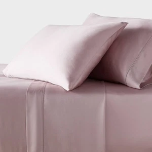 Threshold 320TC Satin 4-Piece Sheet Set Cooling Soft TENCEL Lyocell - Picture 1 of 32