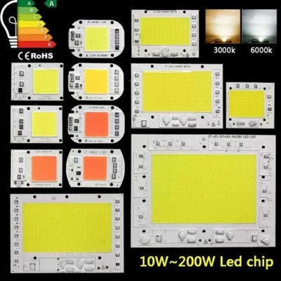 lamp LED Chip COB light 10W 20W 30W 50W 100W 200W SMD spectrum AC 110V 240V bulb - Image 1 of 4