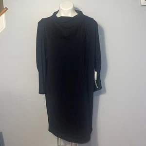 Anthropologie Stateside Langarm-Midikleid mit Wasserfallausschnitt. Neu mit Etikett. Groß. - Bild 1 von 12