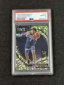 Select JADEN MCDANIELS 2020 Rookie Disco Prizm Courtside #273 RC PSA 10 - POP 8 - Imagen 1 de 5