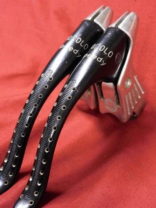 TOP Vintage 1980er schwarz Modolo Speedy F & R gebohrte Bremshebel OHNE Hauben - Bild 1 von 11