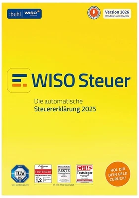 WISO Steuer 2026 (Steuererklärung 2025) | 1 Nutzer (Win/Mac)|Code per eMail|ESD - Bild 1 von 2