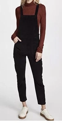 Madewell черный бархат комбинезон цельный, размер M - Изображение 1 из 4