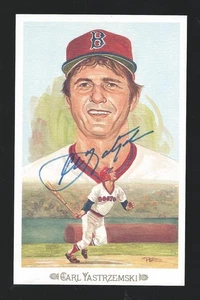 CARL YASTRZEMSKI Perez Steele celebration postcard signed autographed -authentic - Picture 1 of 1