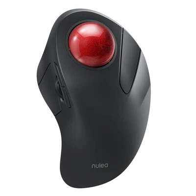 Wireless Ergonomic Trackball Mouse, Rechargeable, Bluetooth Rollerball Mouse,... - Image 1 of 4