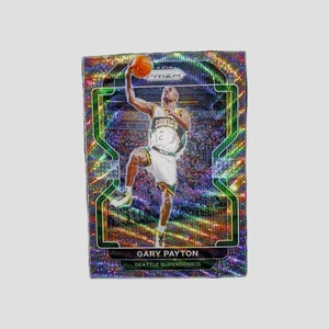 Gary Payton #257 Silver Wave 2021-22 Panini Prizm Seattle Supersonics  - Picture 1 of 2