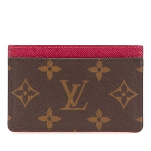 LOUIS VUITTON Monogram Porte Cartes Simple Card Case M60703【Used】 - Picture 1 of 11