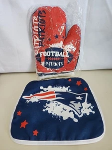 NFL Ofenhandschuh & Pfanne/Topfhalter - New England Patriots Football blau, rot & weiß - Bild 1 von 6