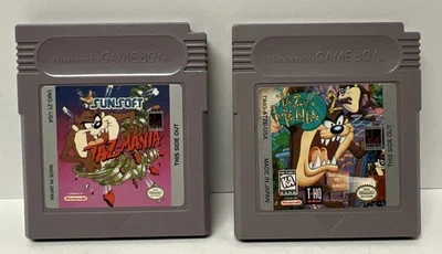 Lote Taz-Mania & Taz-Mania 2 Nintendo Game Boy - Probado Foto 1 de 4