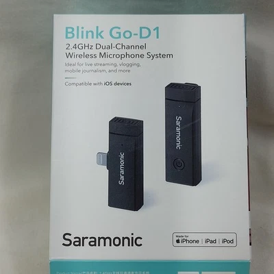 New~ Saramonic Blink Go-D1-2.4GHz Dual Channel Wireless Microphone System - Image 1 of 4