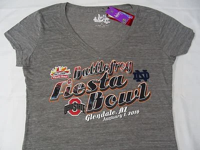 BATTLEFROG FIESTA BOWL - OHIO STATE/NOTRE DAME - TOUCH - LADIES XL SIZE T SHIRT! - Image 1 of 4
