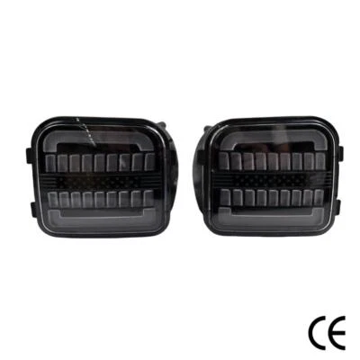 2pcs Front Corner Indicator Lights For Hummer H3 2006-2010 LED Turn Signal Lamps - Image 1 of 4