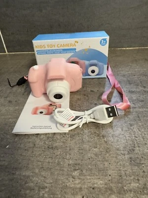 Mini Kid Digital Toy Camera 32gb TF Card, Pink, DualCam Photo, Video, Mp3 & Game - Image 1 of 4