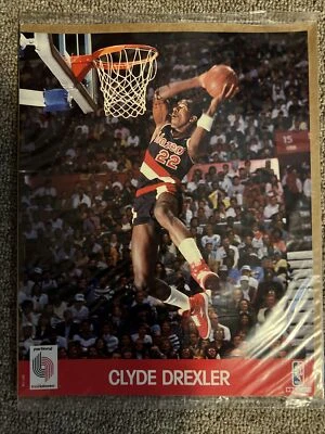 Foto de acción 1990-91 NBA HOOPS 8X10 CLYDE DREXLER PORTLAND TRAILBLAZERS ¡NUEVA! 🔥 Foto 1 de 3