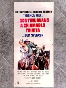 Locandina CONTINUAVANO A CHIAMARLO TRINITA' Bud Spencer TERENCE HILL Poster 1971 - Foto 1 di 1