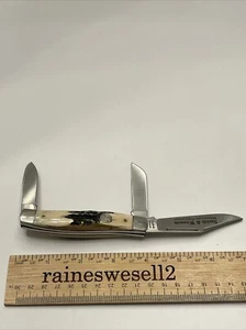 VTG SMITH & WESSON USA STAG PREMIUM STOCKMAN KNIFE USA Millennium Production - Picture 1 of 14
