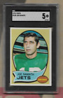 1970 Topps Joe Namath Card #150 Sgc 5 Ex New York Jets Sb Iii Mvp