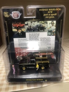 M2 Machines Diorama Auto Figs R05 Black 1978 DODGE CUSTOM 100 WARLOCK Real Rider - Picture 1 of 2
