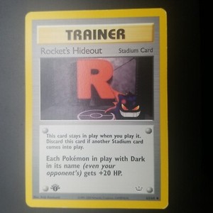 Rocket's Hideout 63/64 - 1st Edition - Neo REVELATION - VINTAGE POKEMON CARD LP