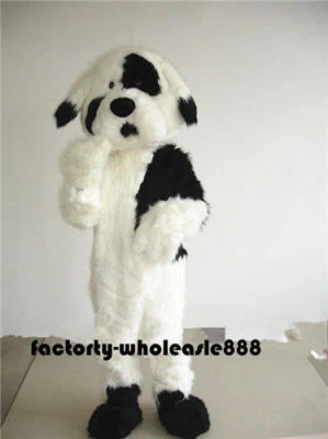 Disfraz Largo Blanco Fursuit Husky Perro Mascota Juegos con disfraces Fiesta Vestido Elegante Adulto Foto 1 de 4