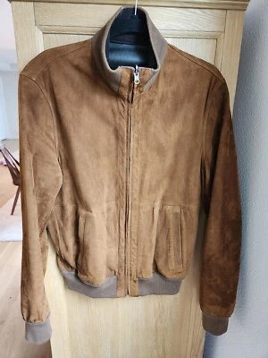 LEONARDO Jacket Men's Size M Brown Suede/Leather Reversable Made in Italy - Image 1 of 4