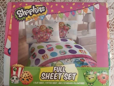 Shopkins Bedding Sheets Set Full Size - New - Image 1 of 4