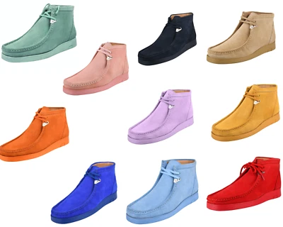 HAMARA JOE Hombres Impermeable Gamuza Cuero Desierto CHUKKA Informal Sin usar, en caja Botas Puntera Foto 1 de 4