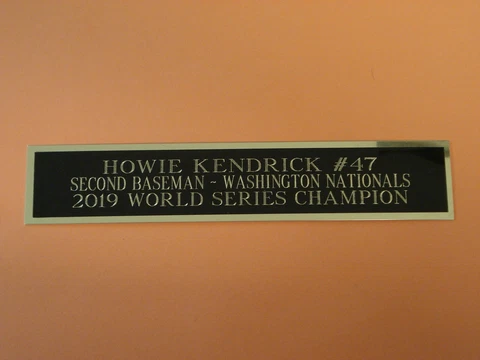 Howie Kendrick Baseball Card Plaque Or Display Case Nameplate 1.5 X 6 Cover