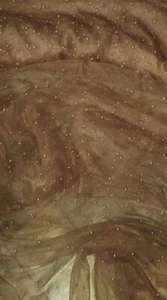 Antigua tela de tul perla de oro 58" de ancho medidor cuarto de grasa rollos - Imagen 1 de 2