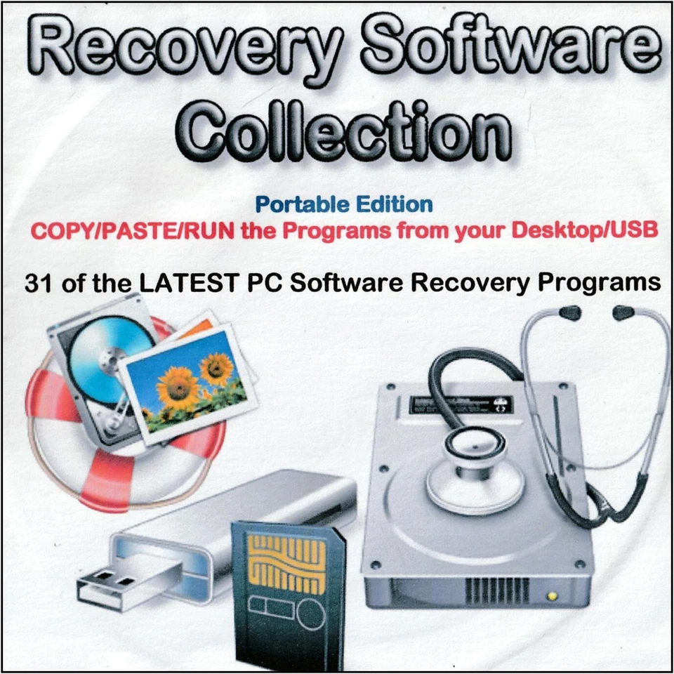 Data Recovery Software Collection 31 BEST Program Easy Use Portable Computer - Image 1 of 1