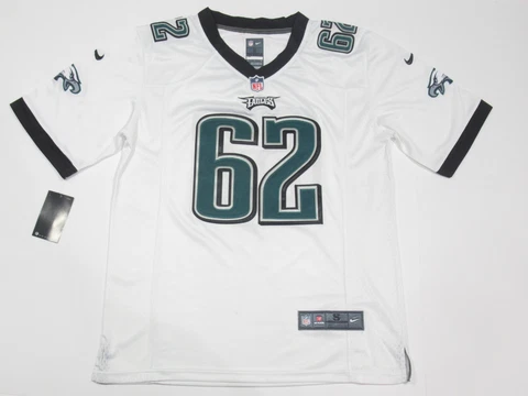 NWT Jason Kelce #62 Philadelphia Eagles Men's Game On-Field Jersey White Cover