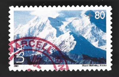 Scott# C137 80c Mt. McKinley with red CDS cancel - (A-1) - Image 1 of 2