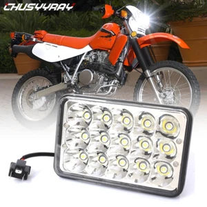 4x6" Square Motorcycle LED Headlight Hi Lo Beam Fit For Yamaha DT50 FJ600 FZX700 - Picture 1 of 12