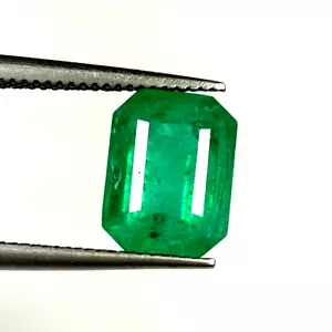 2.82ct Natural Ethiopian Emerald octagon cut nice green fine quality collection - Picture 1 of 5