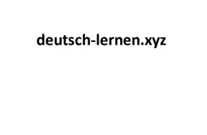 TOP Domain   deutsch-lernen.xyz - Bild 1 von 1