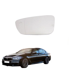 Car Left Side Mirror Glass Heated w/Blind Spot For BMW 530i 540i 740i 2016-2022 - Picture 1 of 6