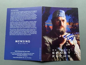 ERNST FUCHS (†2015) In-person signed signierte Klappkarte 11x16 Autogramm - Bild 1 von 3