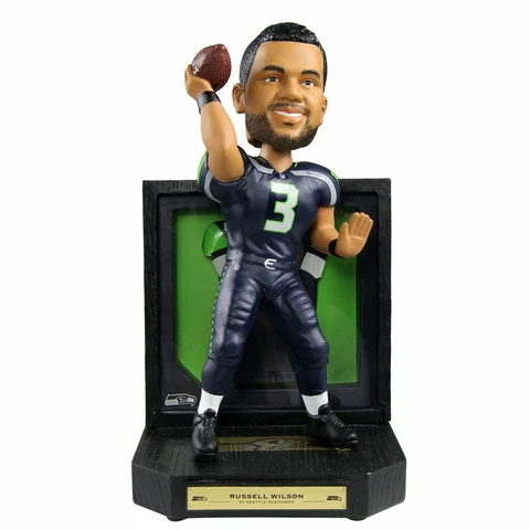 Russell Wilson Seattle Seahawks Framed Jersey Bobblehead NFL Cover