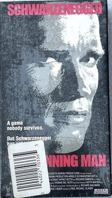 THE RUNNING MAN (VHS 1987) Brand New w/ Watermarks (LIVE Home Video) - Image 1 of 4