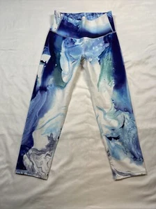Leggings Atleta Donna XS Blu Acqua Stampa Mare Allenamento - Foto 1 di 18