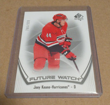 2021-22 SP Authentic Base Future Watch #126 Joey Keane /999 - Hurricanes