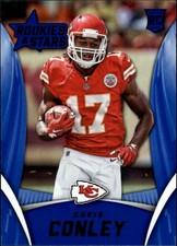 2015 Rookies and Stars Sapphire Chiefs Football Card #198 Chris Conley
