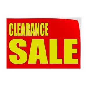 Decal Stickers Clearance Sale Style 2 Vinyl Store Sign Label Business - Picture 1 of 5