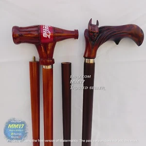 Handmade Walking Cane Coca Cola Bat Men Combo Set Antique Real Replica - Picture 1 of 5