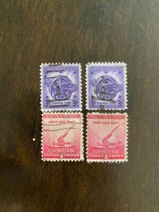 US #900, #940 - ARMY and NAVY - HONORING WHO SERVED - USED - Picture 1 of 1