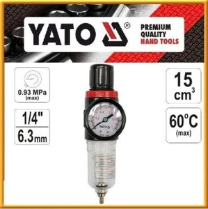 YATO Water Moisture Compressor Trap Air Regulator Pressure Filter 1/4" YT-2382 - Picture 1 of 3